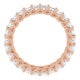 14K Rose 2 3/8 CTW Natural Diamond Eternity Band